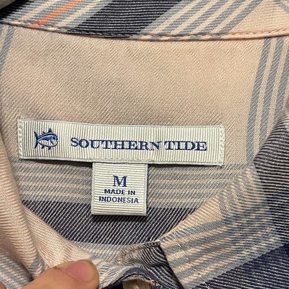 Southern Tide Super Soft Plaid Button Down Shirt - Picture 6 of 7